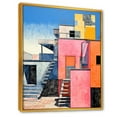 thumbnail image 2 of Designart "Brazil's Vivid Village Life II" Architecture Framed Wall Art - Industrial Pink Solar Panels Living Room Framed Canvas Art, 2 of 6