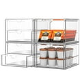 thumbnail image 1 of Organizador de maquillaje Caktraie, acrílico, paquete de 4 cajones, transparente, 1 of 7