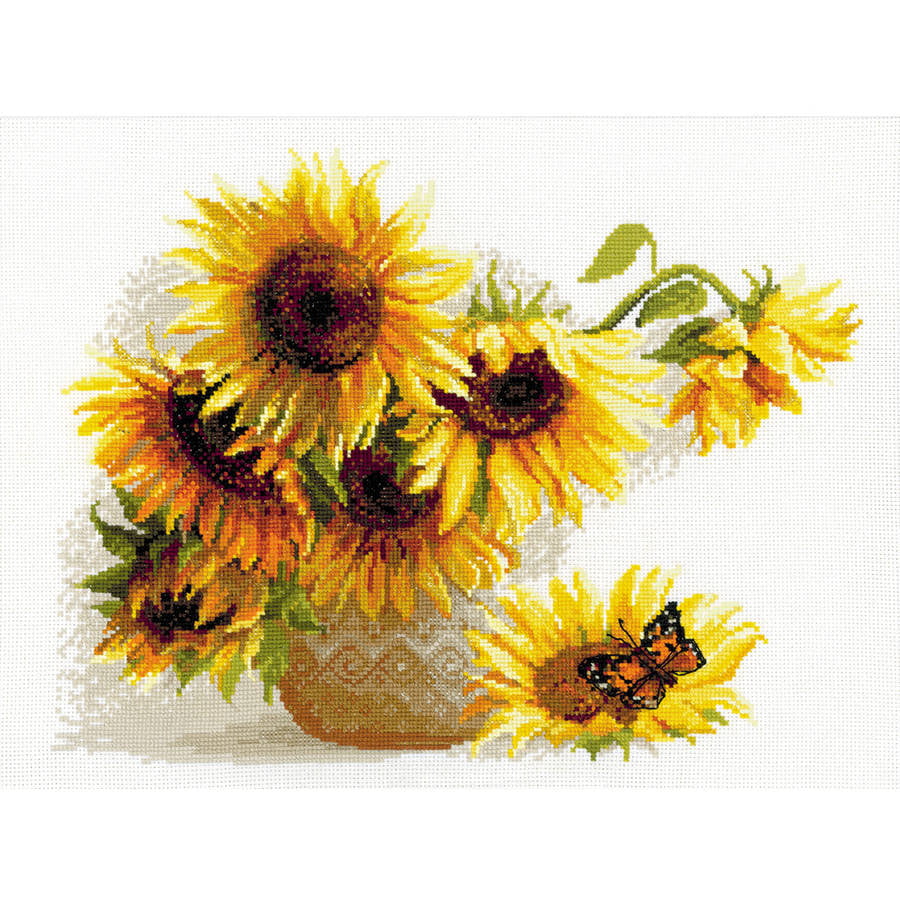 RIOLIS Diamond Mosaic Embroidery 5D Painting SUNFLOWERS Squares Full Drill 