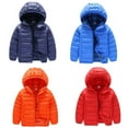 thumbnail image 4 of AJZIOJIRO Kids Winter down Jackets Coats for Boys Girls，Unisex Puffer Outwear Lightweight Solid Color Zipper Big Little Girls Boys Warm down Jacket Teen Hoods down Outerwear for 6-13 Years, 4 of 9