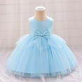 thumbnail image 4 of Kid Girl Dresses Tulle&nbsp;Toddler&nbsp;Dress Blue Dresses For Girls Birthday Dresses For Girls Girls Dresses Size 5-6 Years, 4 of 6