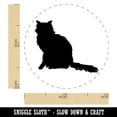 thumbnail image 2 of Fluffy Cat Solid Self-Inking Rubber Stamp Ink Stamper - UV Ink - Mini 1/2 Inch, 2 of 7