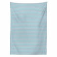 thumbnail image 2 of Abstract Tablecloth, Continuing Horizontally Aligned Diamond Shapes Triangular Elements, Rectangle Satin Table Cover Accent for Dining Room and Kitchen, 52" X 70", Dark Seafoam Pale Pink, by Ambesonne, 2 of 2