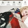 thumbnail image 3 of PRATYUS Dirt Bike American Flag Motocross Biker Throw Blankets Ultra-Soft Thicken Flannel Blanket for Chair Bedroom Sofa 50x60in, 3 of 6