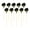 Black, variant on 10PCS Multicolor Flower Bud Toothpicks, Flower Bud Toothpicks, Handmade Bamboo Appetizer Fruit Skewers Food Picks for Wedding Valentines Holiday Party Decoration - Color B