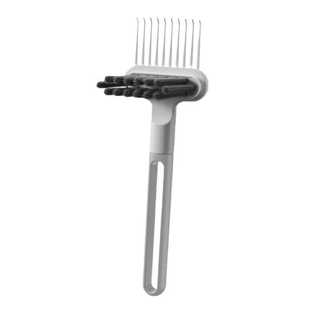 

Dish Soap for Natural Stone Soft Brush for Cleaning Cushions Soap Dish for Kitchen Scrub Brush with Handle Heavy Duty 2 In 1 Hair Brush Cleaner And Remover Tool Comb For Removing Hair And