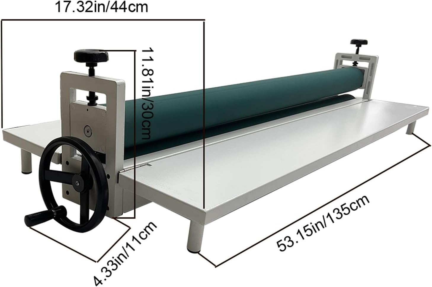 PreAsion 51in Cold Mounting Machine for Photo Vinyl Film Laminating White Cold Mounting Machine with Foldable Working Table