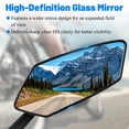 thumbnail image 4 of Cyrico Bike Mirrors, 2 Pack HD Wide-Angle Rearview Mirrors, 360-Degree Adjustable Bicycle Mirror for Bicycle, Motorcycle, Scooter, Fits 20-28mm Handlebars, Black, 4 of 7