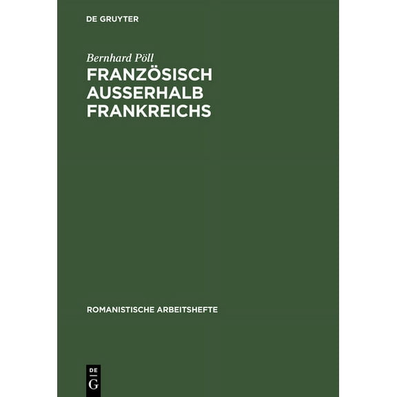 Romanistische Arbeitshefte: Französisch außerhalb Frankreichs (Hardcover)