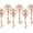 Rose Gold, variant on 20Pcs Rustic Large Skeleton Keys for Wedding Decoration Favor | Mixed Antique Style Keys, Suitable for Room Decor, Keychain Pendants and Costume Party Favors