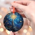 thumbnail image 4 of Starry Night Ornament, Celestial Hanging Decor, Unique Art Ornament, Night Sky Decoration, Cosmic Star Art Piece, Holiday Keepsake, Xmas Tree Hanging Decoration, Seasonal Gift Idea, 4 of 5