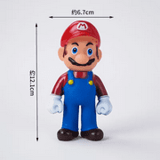 Super Mario Bros Cake Decoration Doll Set Anime Luigi Yoshi PVC Action Figures Toy Baby Shower Kids Birthday Party Ornaments
