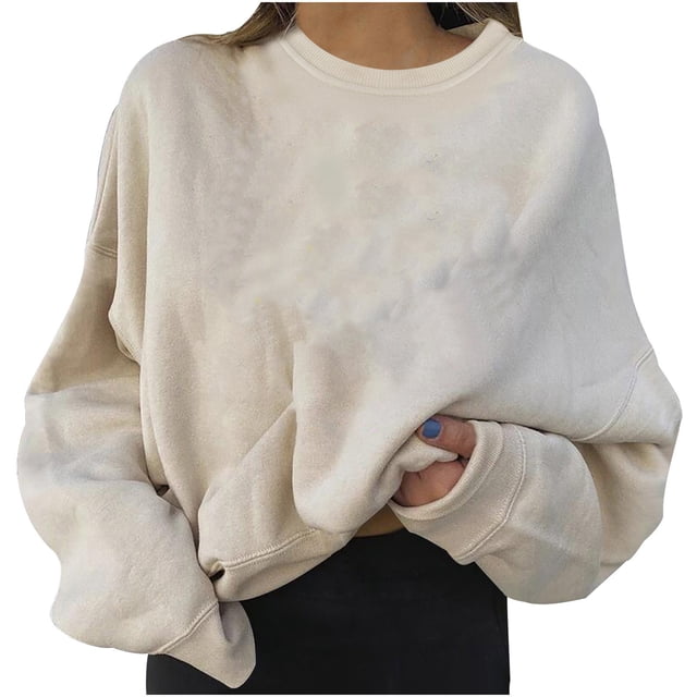 Pompotops Mode Femmes Casual Manches Longues Dames Sweat-Shirts Courts