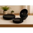 thumbnail image 4 of Barro Lightweight Melamine Dinnerware Set - 12-Piece - Black, 4 of 4