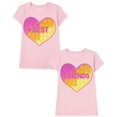 thumbnail image 1 of Camiseta The Children's Place para niñas, paquete de 2 unidades BEST/FRIENDS 5/6, 1 of 5