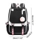 thumbnail image 2 of Mochila JiaYou Teenage Girls Middle School 21L, color blanco y negro, 2 of 8
