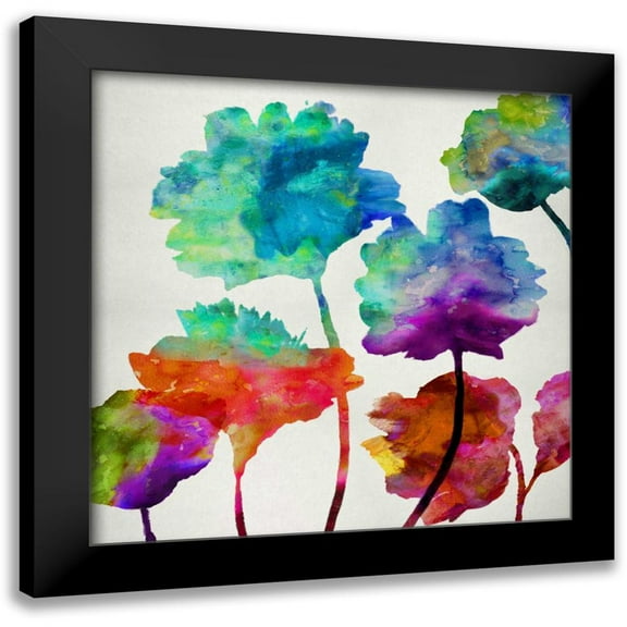 Austin, Vanessa 12x12 Black Modern Framed Museum Art Print Titled - In Full Bloom II