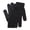 Black, variant on 1 Pair Winter Gloves Touch Screen Solid Color Polyester Warm Full Finger Gloves for Cycling