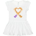 thumbnail image 3 of Inktastic Fire Heart Dragons Girls Toddler Dress, 3 of 5