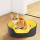 thumbnail image 5 of Camas para perros y gatos, ropa de cama suave para mascotas, cálida para el invierno, redonda y mullida, ideal para que tu mascota duerma plácidamente. L, 5 of 9