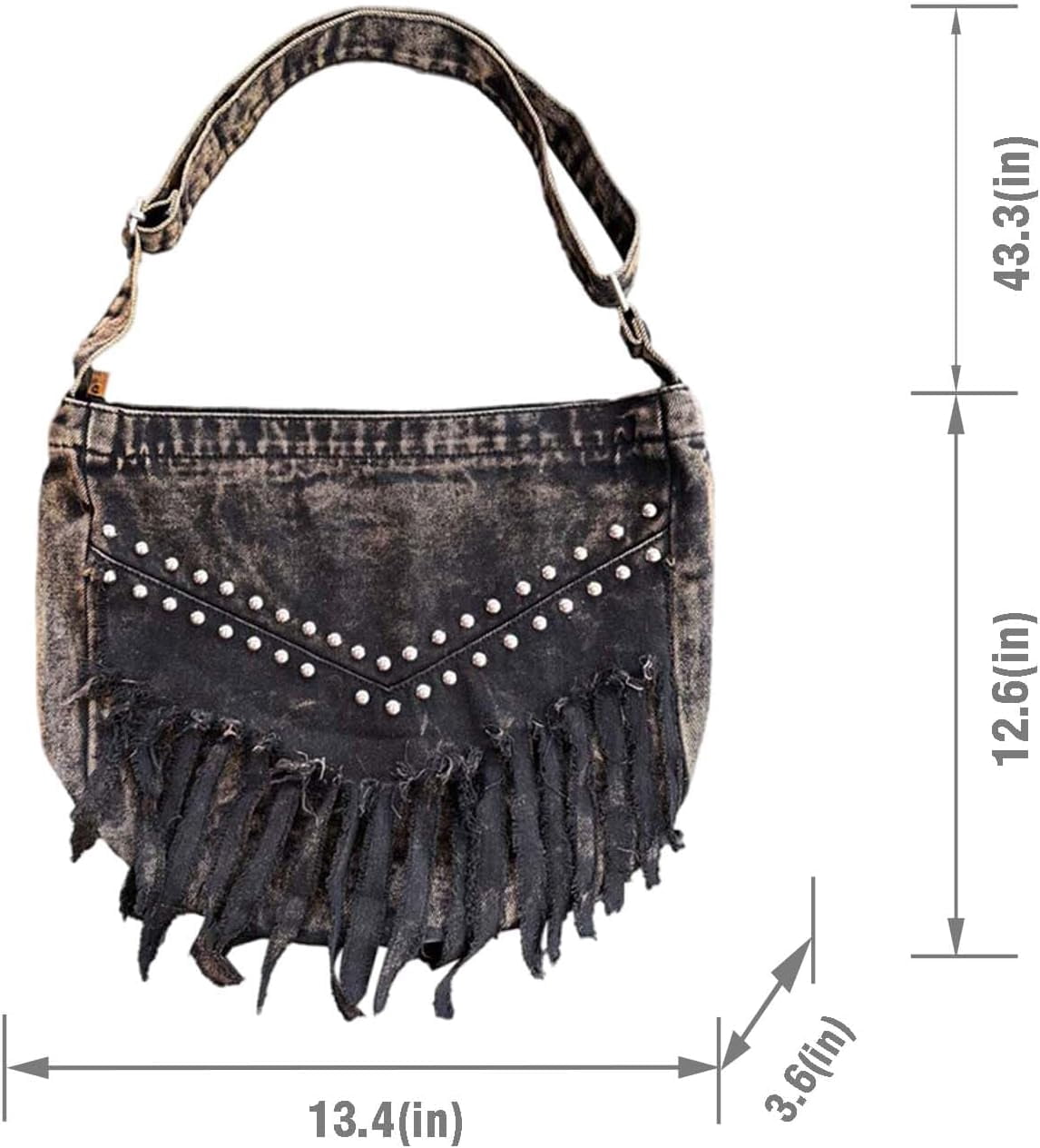HLSOHJP Fashion Ladies Denim Crossbody Bag Cowboy Crossbody Bags for Women Women Fashion Tote Bag Daily Commuter Shoulder Bags