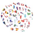 thumbnail image 3 of 150 hojas de pegatinas de avión, pegatinas de banderas de países, pegatinas para maletas de viaje, álbumes de recortes, tazas y maletas., 3 of 8