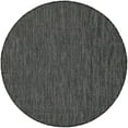 thumbnail image 2 of Unique Loom Outdoor Solid Collection Area Rug (3' 3" Round Black/Ivory), 2 of 6