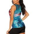 thumbnail image 3 of Fotbe Aurora Borealis Village Blusas Sin Mangas para Mujer – Estilo Casual, Corte Suelto, Slim-Fit, Cuello Redondo Deportivo, Tops de Verano para Gimnasio y Yoga-XX-Large, 3 of 7