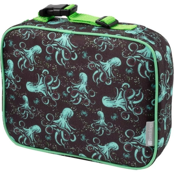 Bentology Lunch Box- Insulated, Durable Octopus Lunchbox Tote Bag Fits Bento Boxes, Jars & Bottles- Reusable School Lunch Sleeve Keeps Food Hotter or Colder Longer, Kids, Boys & Girls