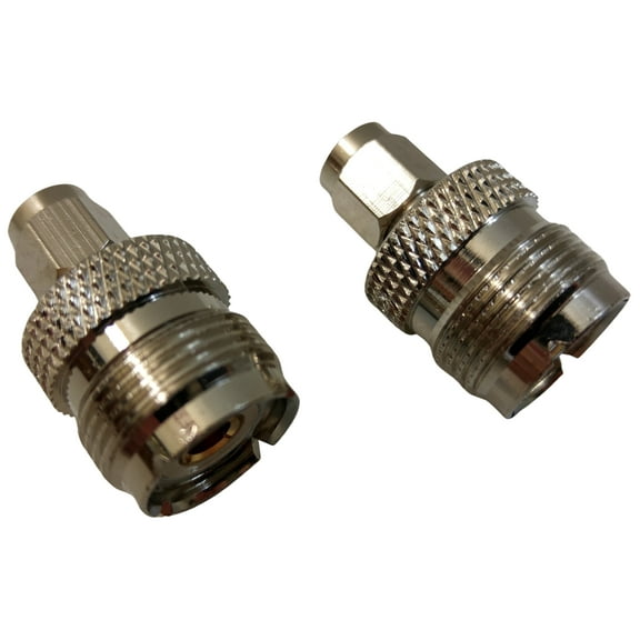 Lot of 2 Workman 40-7828 SMA Male to UHF Female CB Coax Cable Connector Adapters