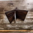 thumbnail image 6 of Leather Basket Weave Longhorn Concho Wallet, 6 of 8