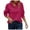 Hot Pink, variant on GEWSEY Women Tops Quarter Zip Fall Winter Spring Tunic Casual Oversized Sweatshirt Ribbed Quilted Pullover Vneck Outfit 2025 (Hot Pink, S)