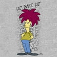 thumbnail image 2 of Men's The Simpsons Sideshow Bob Die Bart Die Scene  Graphic Tee Athletic Heather 2X Large, 2 of 5