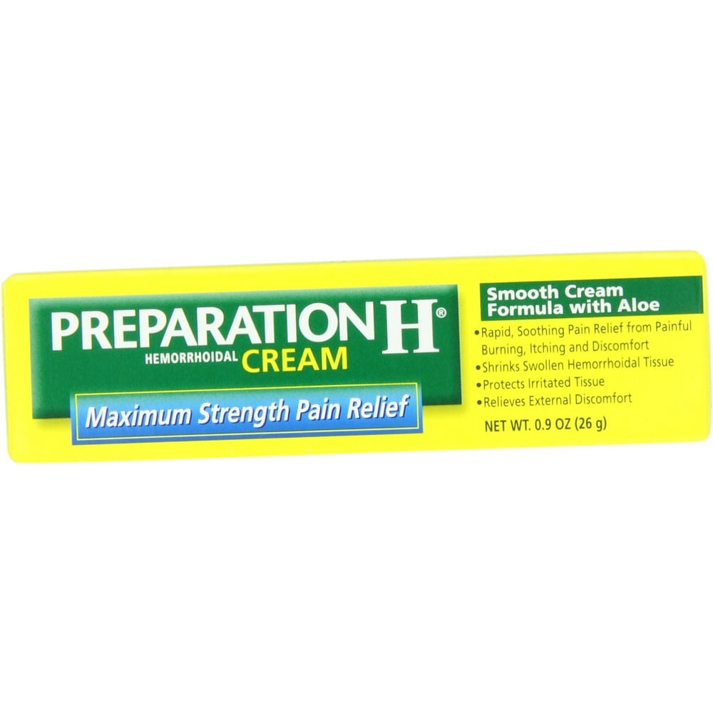 Preparation H Hemorrhoidal Cream Maximum Strength with Aloe 0.9 OZ