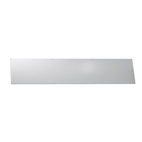 8 in. x 34 in. Stainless Steel Door Kick Plate – 22 Gauge 430 #3 Finish with Mounting Screws