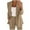 Khaki, variant on Uooqdmx Blazers for Women Suits Casual Solid Color Suit Jacket Lapel Keep Warm and Slim Loose Long Sleeve Fashion Cardigan Coat Blazers for Women Business Casual Beige L