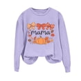 thumbnail image 4 of Maplenight Sweatshirt for Women Crew Neck Pullover Thanksgiving Pumpkin Graphic Long Sleeve Womens Tops, 4 of 5