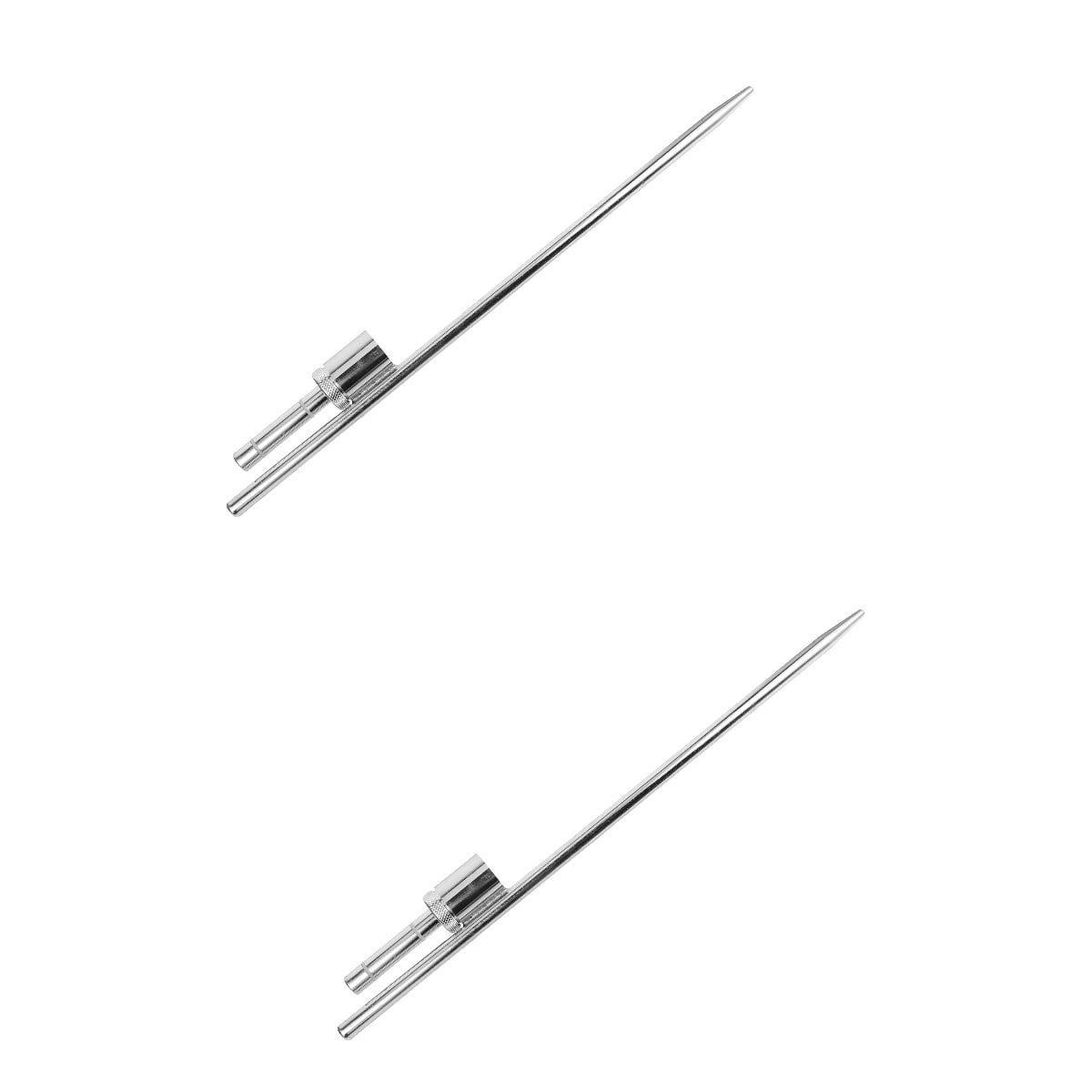 HOMEMAXS 2pcs Inserting Flag Base Sign Flag Stand Beach Flags Pole Base Metal Flagpole Beach Flags Base