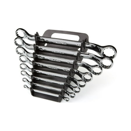 UPC: 0020209234082 | TEKTON 45-Degree Offset Box End Wrench Set 8-Piece (1/4 – 1-1/4 in.) – Keeper | WBE23408