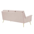 thumbnail image 4 of Modway Chesapeake Performance Velvet Sofa, Red, 4 of 5