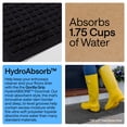 thumbnail image 4 of GORILLA GRIP HydroAbsorb Doormat, Indoor Outdoor Rubber Backed Weather Mat, 29x17, Black, 4 of 10
