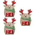 thumbnail image 5 of 3pcs Creative Wood Christmas Advent Calendars Christmas Deer Shaped Decorations for Home Xmas Ornament Creative Christmas Gifts, 5 of 6