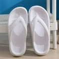 thumbnail image 4 of PULLIMORE Women Men Flip Flops Cushion EVA Thong Sandals Comfortable Shower Beach Shoes (L, White), 4 of 8
