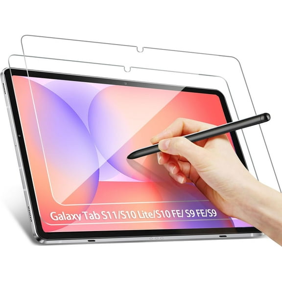 SOATUTO 2 Pack Screen Protector for Samsung Galaxy Tab S11 / S10 Lite /S10 FE / S9 FE 5G 10.9 Inch & Tab S9 11 Inch Tablet, Easy Installation/High-Definition Tempered Glass with S Pen Compatible