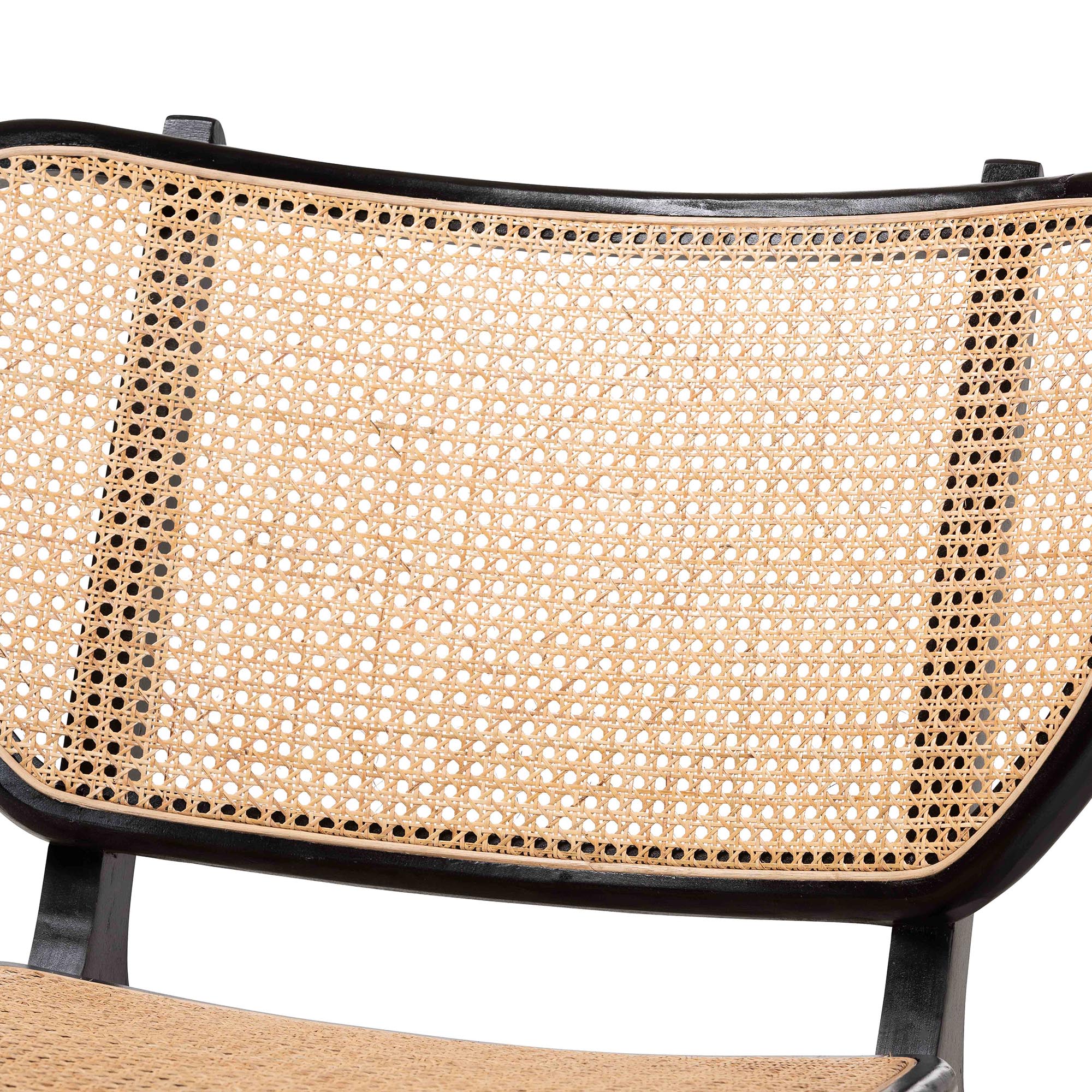 bali & pari Brisbane Boho Accent Chair, Black