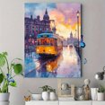 thumbnail image 4 of Sunset Tram Canvas Painting， Suitable for Living Room， Bedroom，Dining Room， and Hallway Decoration, 4 of 8