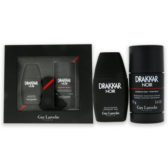 Guy Laroche Drakkar Noir Cologne - 3 Pc Gift Set with 3.4oz EDT
