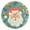 Gold, variant on Cute Santa Faces Leaves Presents Snowflakes Round Wall Clock Silent Analog Battery Operated Black Pointer Home Decor 9.84" Diameter