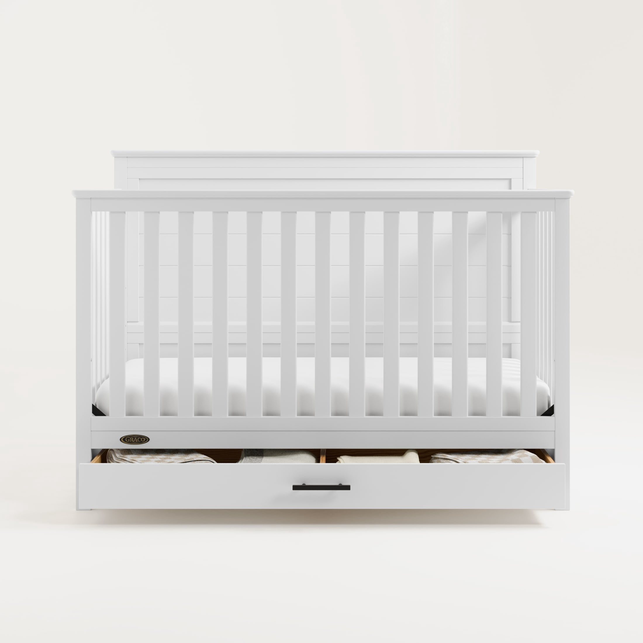 Graco Tristan Convertible Crib With Drawer - White