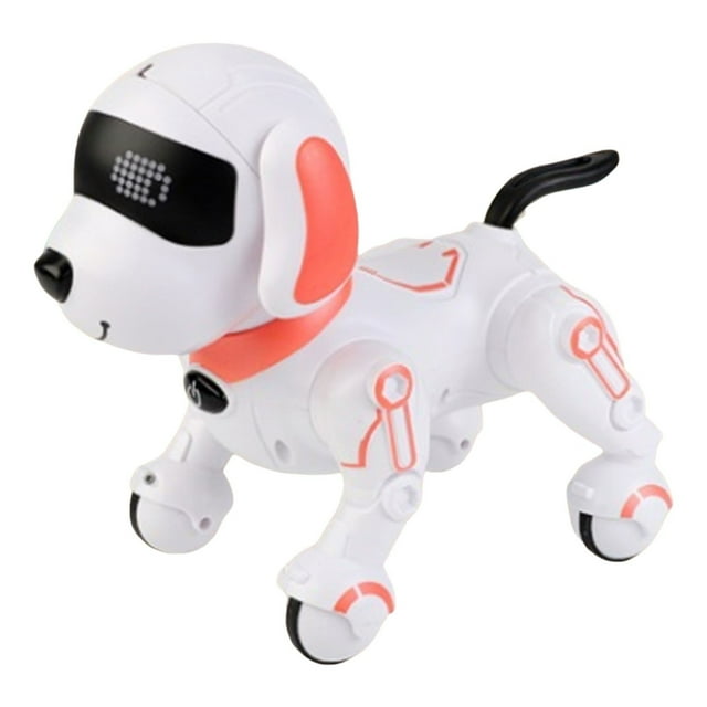 Jouet Chien Robot Rc, Animal de Compagnie Robot Interactif avec Commande Vocale et Fonctions Électroniques de Cascade, Chiot Robotique Télécommandé pour Enfants de 6 à 10 Ans
